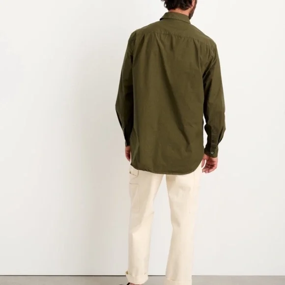 ALEX MILL NEW easy Shirt 100% Cotton - XL - Military Olive